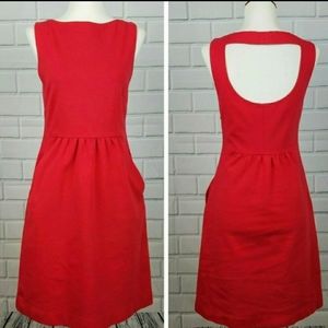 Theory Shift Dress with Cutout Back